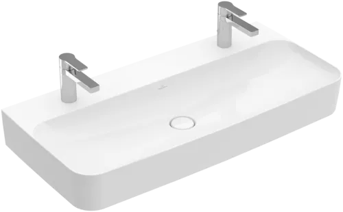 Bild von VILLEROY BOCH Finion Waschbecken, 1000 x 470 x 165 mm, Star White CeramicPlus, ohne Überlauf #4168A1R2