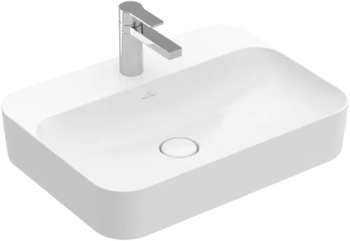 Bild von VILLEROY BOCH Finion Aufsatzwaschbecken, 600 x 445 x 115 mm, Star White CeramicPlus, ohne Überlauf #414261R2