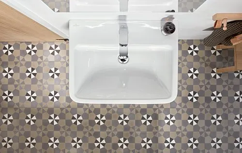 Bild von VILLEROY BOCH O.novo Waschbecken, 600 x 460 x 175 mm, Weiß Alpin AntiBac CeramicPlus, mit Überlauf #4A4160T2