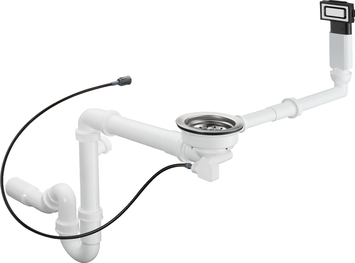 Obrázek HANSGROHE D14-12 Sada automatického vypouštění a přepadu pro jedno umyvadlo Select #43941000