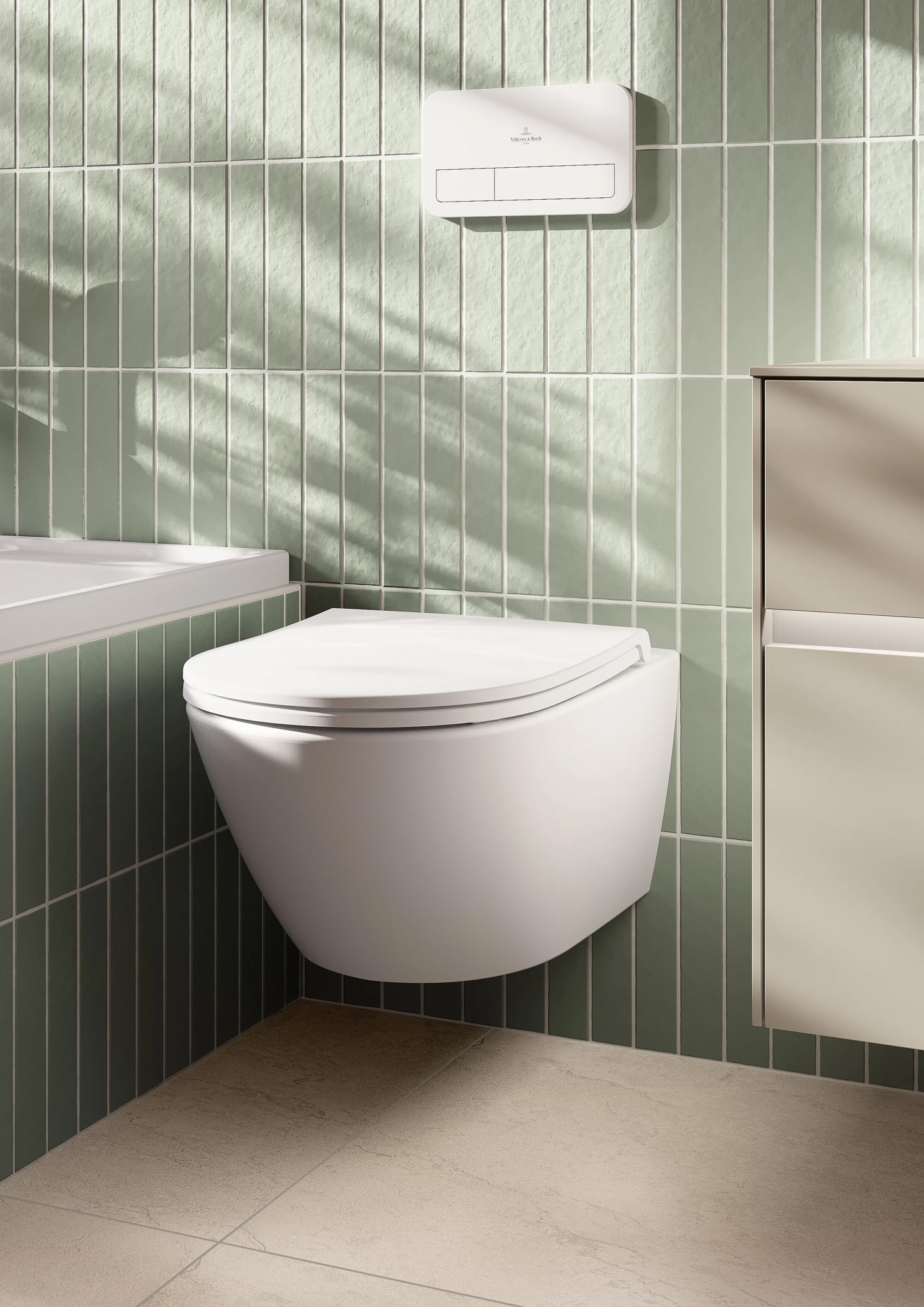 Bild von VILLEROY BOCH Subway 3.0 Tiefspül-WC spülrandlos, wandhängend, mit TwistFlush, Weiß Alpin #4670T001