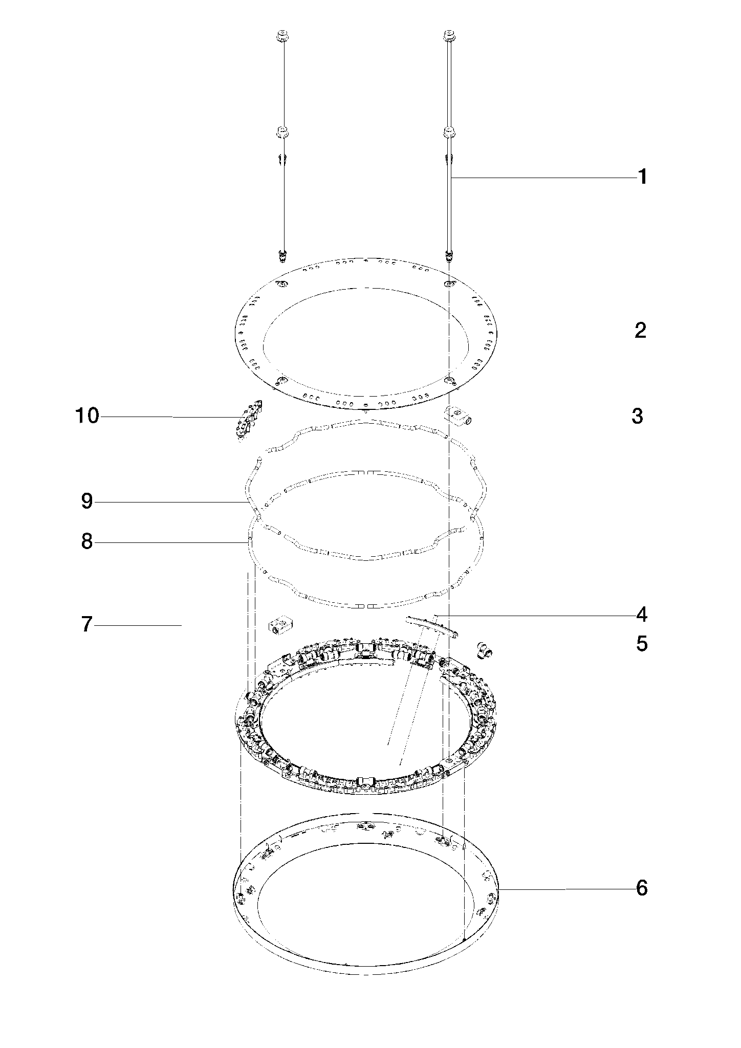 Bild von DORNBRACHT AQUAHALO Regenpaneel - Platin gebürstet #41750979-06