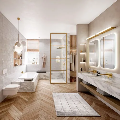 Bild von VILLEROY BOCH Architectura Square Einhebel-Waschtischarmatur mit Push-Open-Ablaufgarnitur, Brushed Gold #TVW12500300076
