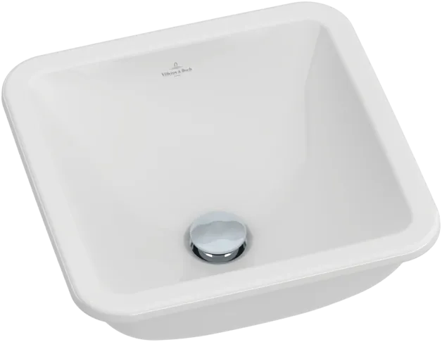 Bild von VILLEROY BOCH Loop & Friends Unterbauwaschbecken, 405 x 405 x 170 mm, Weiß Alpin, mit Überlauf #61621001