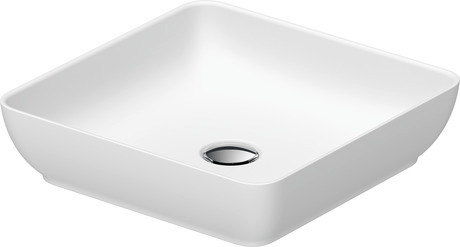 Bild von DURAVIT Aufsatzbecken 266001 Design by Philippe Starck #2660013200 - Farbe 32, Weiß Seidenmatt 400 x 400 mm