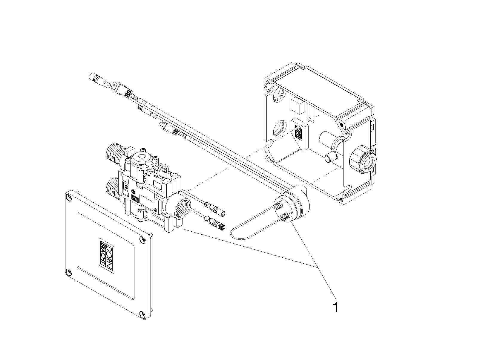 Bild von DORNBRACHT eVALVE Steuergerät Systembox eValve Footbath - #9011110600290