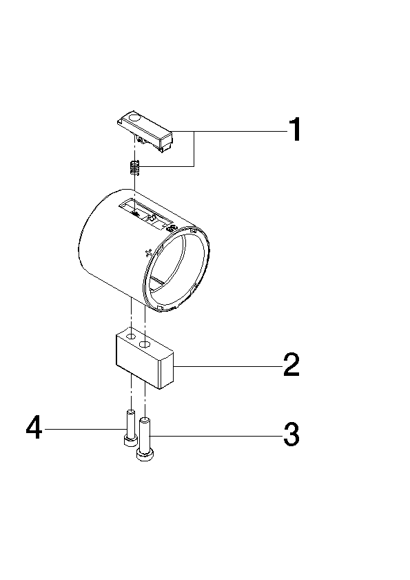 Bild von DORNBRACHT Griff Thermostat Ø48mm - Platin #90173301800-08