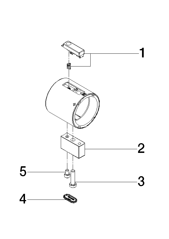 Bild von DORNBRACHT Griff Thermostat Ø48mm - Platin #90173301900-08