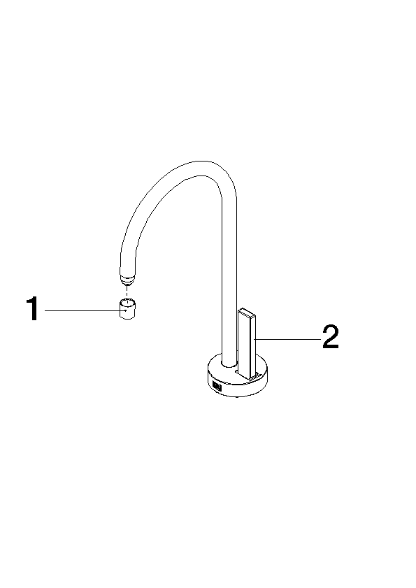 Bild von DORNBRACHT Auslauf Komplettset für Hot- and Cold Water Dispenser - Messing gebürstet (23kt Gold) #90178718750-28