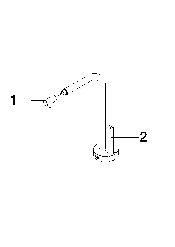 Bild von DORNBRACHT Auslauf Komplettset für Hot- and Cold Water Dispenser - Chrom gebürstet #90178717900-93