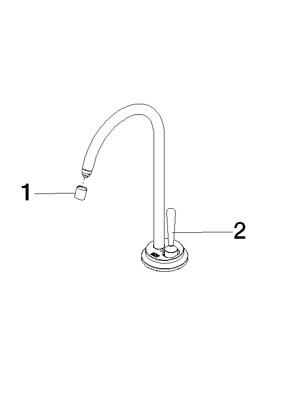 Bild von DORNBRACHT Auslauf Komplettset für Hot- and Cold Water Dispenser - Platin #90178718090-08