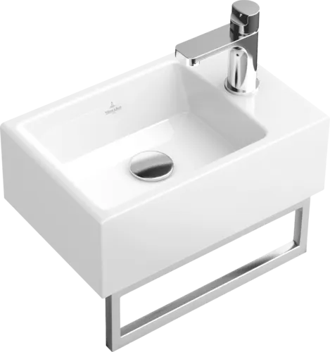 Bild von VILLEROY BOCH Memento Handwaschbecken, 400 x 260 x 140 mm, Weiß Alpin, ohne Überlauf #53334101