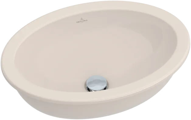 Bild von VILLEROY BOCH Loop & Friends Unterbauwaschbecken, 570 x 410 x 215 mm, Pergamon CeramicPlus, mit Überlauf, Außenseite glasiert #616120R3