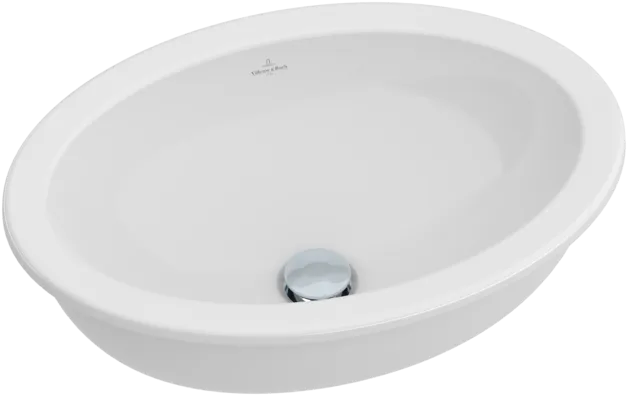 Bild von VILLEROY BOCH Loop & Friends Unterbauwaschbecken, 570 x 410 x 215 mm, Star White CeramicPlus, mit Überlauf, Außenseite glasiert #616120R2