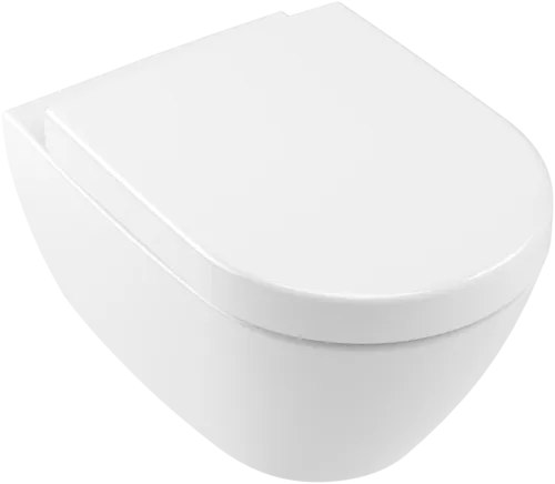 Bild von VILLEROY BOCH Subway 2.0 Tiefspül-WC spülrandlos, wandhängend, mit DirectFlush, Star White CeramicPlus #5614R0R2