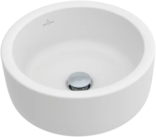 Bild von VILLEROY BOCH Architectura Aufsatzwaschbecken, 400 x 400 x 170 mm, Weiß Alpin CeramicPlus, ohne Überlauf #412541R1