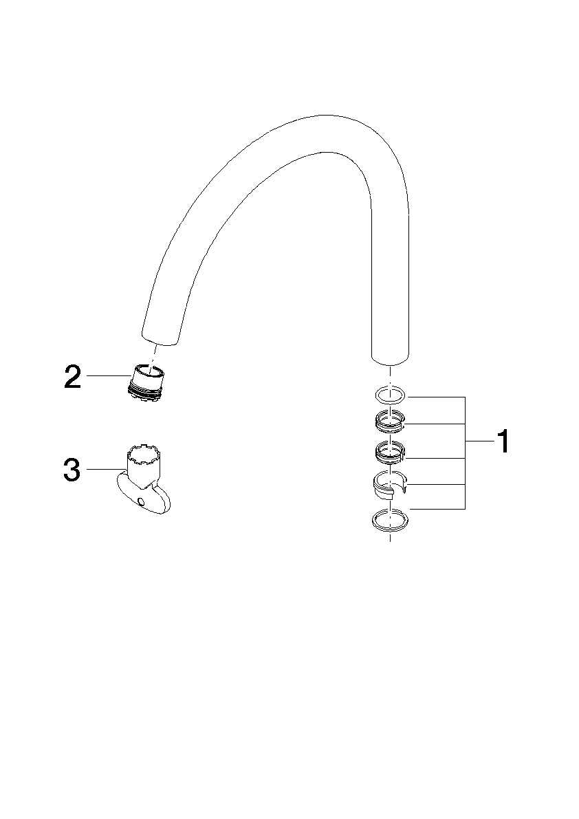 Bild von DORNBRACHT Auslauf für Waschtisch Stand 167 mm, 4,54 l/min. - Light Gold gebürstet #90282231101-27