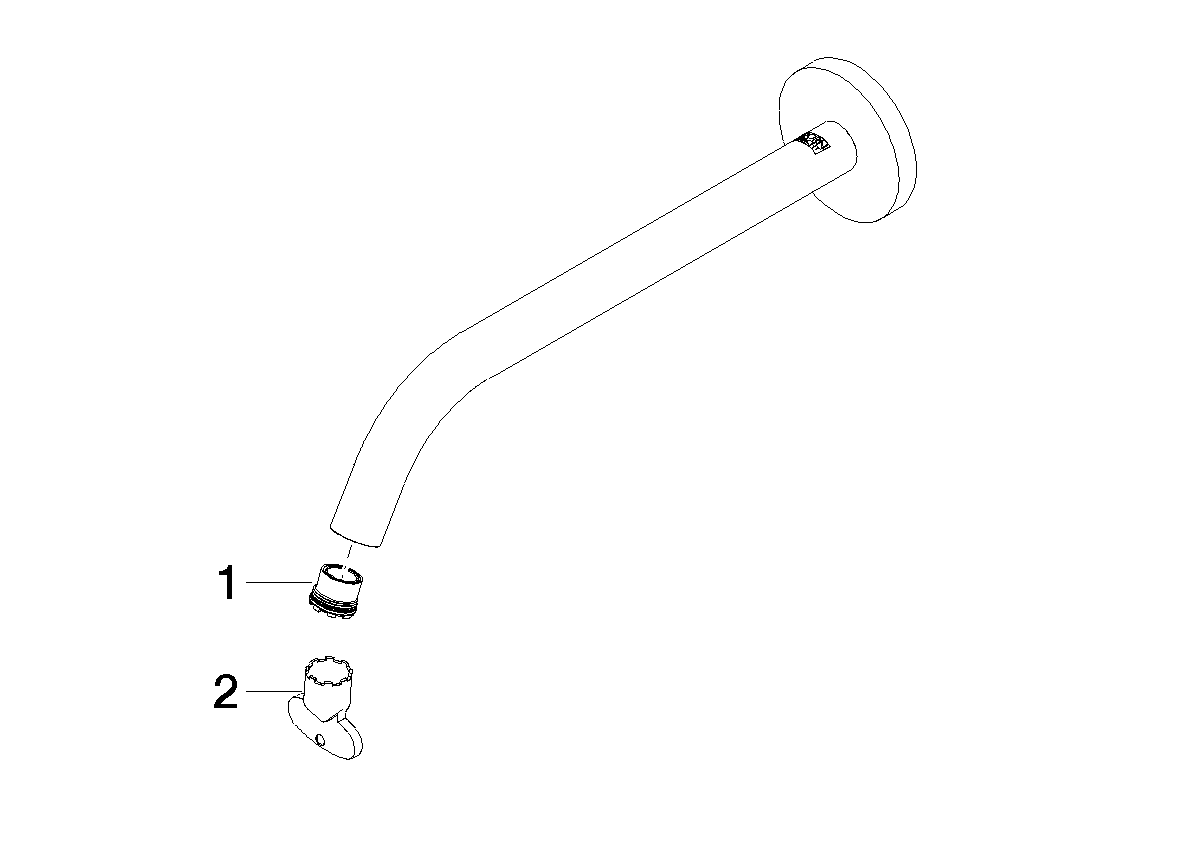 Bild von DORNBRACHT Auslauf für Waschtisch Wand 250 mm, 5,7 l/min. - Dark Brass gebürstet #90282232400-39