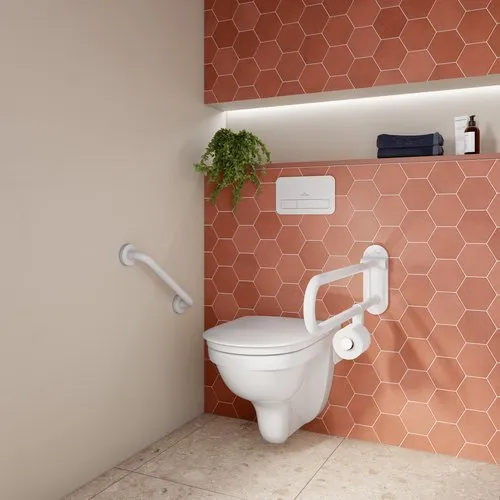 Bild von VILLEROY BOCH ViCare WC-Sitz ViCare, mit Absenkautomatik (SoftClosing), mit abnehmbaren Sitz (QuickRelease), Weiß Alpin AntiBac #9M67S1T1