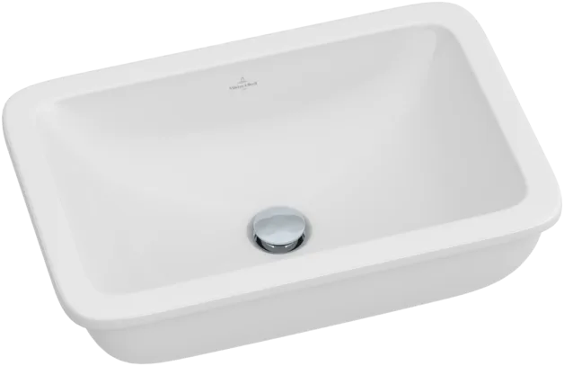 Bild von VILLEROY BOCH Loop & Friends Unterbauwaschbecken, 600 x 405 x 185 mm, Star White CeramicPlus, ohne Überlauf, Außenseite glasiert #616301R2