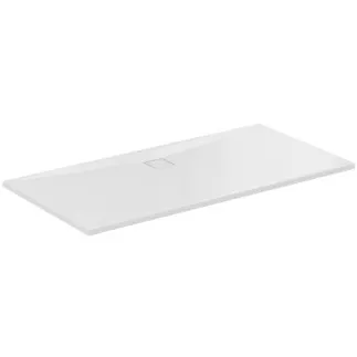 Bild von IDEAL STANDARD ULTRA FLAT EVO - Rechteck-Brausewanne 1800x900x35 mm in weiß glänzend, ohne Ablaufgarnitur - Antibakteriel, Barrierefrei, gemäß DIN 18040, Zuschneidbar, Reparierbar, 35/36 mm Höhe #T542801 - Weiß (Alpin)