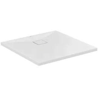 Bild von IDEAL STANDARD ULTRA FLAT EVO - Quadratische Brausewanne 800x800x35 mm in weiß glänzend, ohne Ablaufgarnitur - Antibakteriel, Barrierefrei, gemäß DIN 18040, Zuschneidbar, Reparierbar, 35/36 mm Höhe #T542601 - Weiß (Alpin)