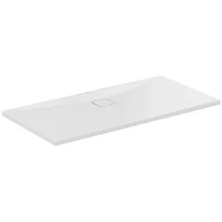Obrázek IDEAL STANDARD ULTRA FLAT EVO - Obdélníková sprchová vanička 1400x700x35 mm v bílé lesklé barvě, bez výsuvného odpadu - antibakteriální, bezbariérová, podle DIN 18040, možnost řezání na míru, opravitelná, výška 35/36 mm #T543601 - Bílá (Alpine)