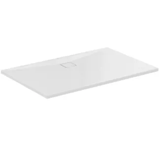 Obrázek IDEAL STANDARD ULTRA FLAT EVO - Obdélníková sprchová vanička 1400x900x35 mm v bílé lesklé barvě, bez výsuvného odpadu - antibakteriální, bezbariérová, v souladu s DIN 18040, možnost řezání na míru, opravitelná, výška 35/36 mm #T543401 - Bílá (Alpine)