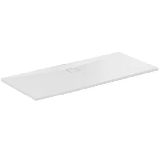 Obrázek IDEAL STANDARD ULTRA FLAT EVO - Obdélníková sprchová vanička 1800x800x35 mm v bílé lesklé barvě, bez vyskakovacího odpadu - antibakteriální, bezbariérová, podle DIN 18040, možnost řezání na míru, opravitelná, výška 35/36 mm #T542901 - Bílá (Alpine)