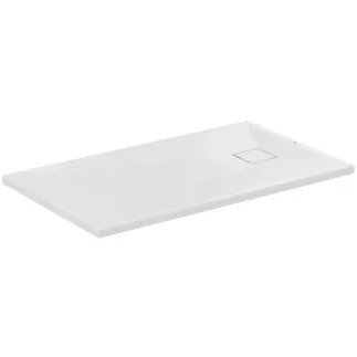 Obrázek IDEAL STANDARD ULTRA FLAT EVO - Obdélníková sprchová vanička 1200x700x35 mm v bílé lesklé barvě, bez vyskakovacího odpadu - antibakteriální, bezbariérová, podle DIN 18040, možnost řezání na míru, opravitelná, výška 35/36 mm #T544001 - Bílá (Alpine)