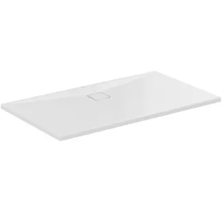 Obrázek IDEAL STANDARD ULTRA FLAT EVO - Obdélníková sprchová vanička 1400x800x35 mm v bílé lesklé barvě, bez výsuvného odpadu - antibakteriální, bezbariérová, v souladu s DIN 18040, možnost řezání na míru, opravitelná, výška 35/36 mm #T543501 - Bílá (Alpine)