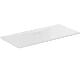 Obrázek IDEAL STANDARD ULTRA FLAT EVO - Obdélníková sprchová vanička 1700x800x35 mm v bílé lesklé barvě, bez vyskakovacího odpadu - antibakteriální, bezbariérová, podle DIN 18040, možnost řezání na míru, opravitelná, výška 35/36 mm #T543101 - Bílá (Alpine)