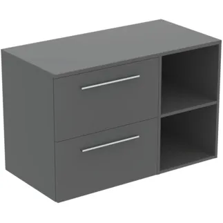 Bild von IDEAL STANDARD I.LIFE B - Möbelpaket 1002x507x646 mm in greige matt - SoftClosing, Nachhaltig gewonnenes Holz #T5753NG - Quarzgrau