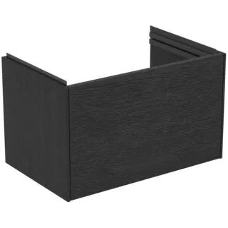 Bild von IDEAL STANDARD CONCA - Waschtisch-Unterschrank 600x375x368 mm in eiche geflammt furnier, 1 Schublade - Grifflos, Vollauszug, Push-to-open, SoftClosing, Platzsparend, Vormontiert, Nachhaltig gewonnenes Holz, Echtholzfurnier #T5684Y4 - Eiche geflammt