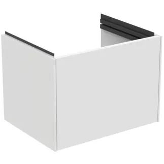Bild von IDEAL STANDARD CONCA - Waschtisch-Unterschrank 500x375x368 mm in weiß matt lackiert, 1 Schublade - Grifflos, Vollauszug, Push-to-open, SoftClosing, Platzsparend, Vormontiert, Nachhaltig gewonnenes Holz, Echtholzfurnier #T5682Y1 - Weiß matt