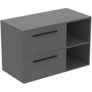 Bild von IDEAL STANDARD I.LIFE B - Möbelpaket 1002x507x646 mm in greige matt - SoftClosing, Nachhaltig gewonnenes Holz #T5752NG - Quarzgrau