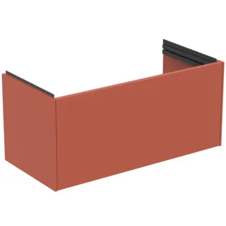 Bild von IDEAL STANDARD CONCA - Waschtisch-Unterschrank 800x375x368 mm in sunset matt lackiert, 1 Schublade - Grifflos, Vollauszug, Push-to-open, SoftClosing, Vormontiert, Nachhaltig gewonnenes Holz, Echtholzfurnier #T5685Y3 - Sunset matt