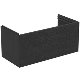 Bild von IDEAL STANDARD CONCA - Waschtisch-Unterschrank 800x375x368 mm in eiche geflammt furnier, 1 Schublade - Grifflos, Vollauszug, Push-to-open, SoftClosing, Vormontiert, Nachhaltig gewonnenes Holz, Echtholzfurnier #T5685Y4 - Eiche geflammt