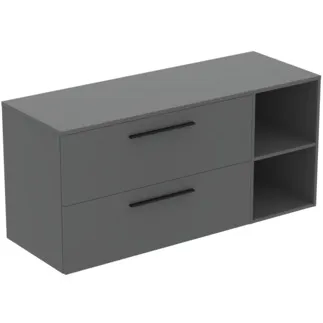 Picture of IDEAL STANDARD I.LIFE B - Furniture package 1403x507x646 mm in greige matt - SoftClosing, sustainably sourced wood #T5760NG - quartz grey