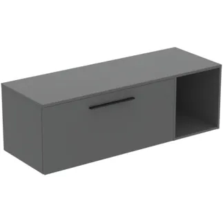 Picture of IDEAL STANDARD I.LIFE B - Furniture package 1403x507x456 mm in greige matt - SoftClosing, sustainably sourced wood #T5762NG - quartz grey