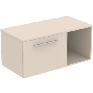 Picture of IDEAL STANDARD I.LIFE B - Furniture package 1002x507x456 mm in sand beige matt - SoftClosing, sustainably sourced wood #T5755NF - Sand beige
