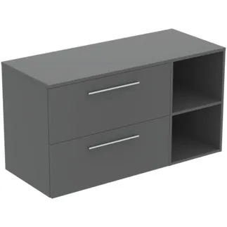 Picture of IDEAL STANDARD I.LIFE B - Furniture package 1202x507x646 mm in greige matt - SoftClosing, sustainably sourced wood #T5757NG - quartz grey