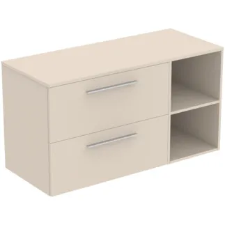 Picture of IDEAL STANDARD I.LIFE B - Furniture package 1202x507x646 mm in sand beige matt - SoftClosing, sustainably sourced wood #T5757NF - Sand beige