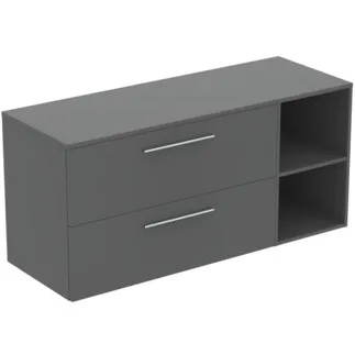 Obrázek IDEAL STANDARD I.LIFE B - Nábytkový balíček 1403x507x646 mm v béžové matné barvě - SoftClosing, dřevo z udržitelných zdrojů #T5761NG - quartz grey