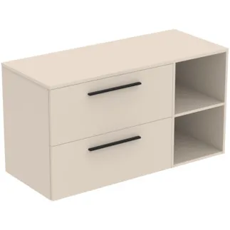 Picture of IDEAL STANDARD I.LIFE B - Furniture package 1202x507x646 mm in sand beige matt - SoftClosing, sustainably sourced wood #T5756NF - Sand beige