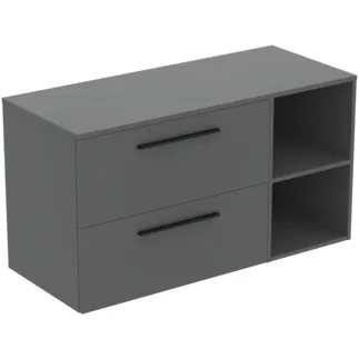 Picture of IDEAL STANDARD I.LIFE B - Furniture package 1202x507x646 mm in greige matt - SoftClosing, sustainably sourced wood #T5756NG - quartz grey