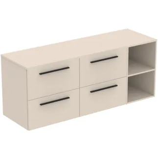 Bild von IDEAL STANDARD I.LIFE B - Möbelpaket 1603x507x646 mm in sandbeige matt, 4 Schubladen - SoftClosing, Nachhaltig gewonnenes Holz #T5839NF - Sandbeige