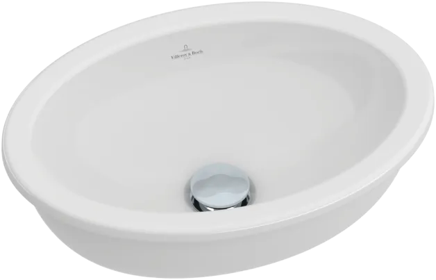 Bild von VILLEROY BOCH Loop & Friends Unterbauwaschbecken, 450 x 320 x 165 mm, Weiß Alpin, mit Überlauf #61610001