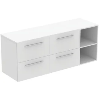 Bild von IDEAL STANDARD I.LIFE B - Möbelpaket 1603x507x646 mm in weiß matt lackiert, 4 Schubladen - SoftClosing, Nachhaltig gewonnenes Holz #T5840DU - Weiß