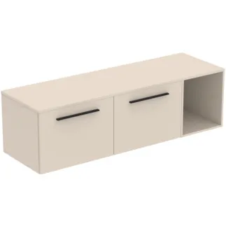 Bild von IDEAL STANDARD I.LIFE B - Möbelpaket 1603x507x456 mm in sandbeige matt, 2 Schubladen - SoftClosing, Nachhaltig gewonnenes Holz #T5841NF - Sandbeige